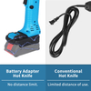 KD-DC100-3 With Battery Adaptor Air-cooling Cordless Rope Heating Knife Cutter