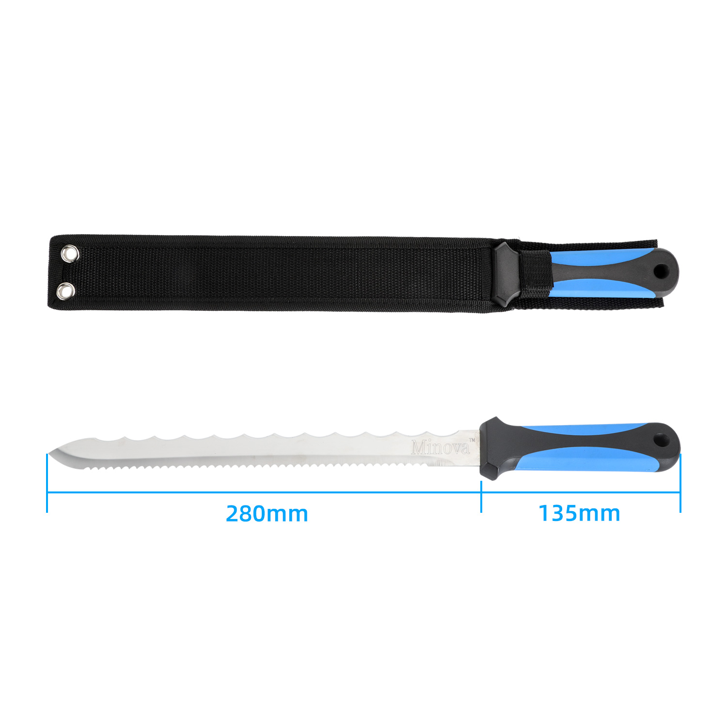 MINOVA KD-01280 & KD-01420 High Quality Stainless Steel Mineral Wool Knife For Cut
