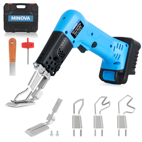 KD-DC100-3 With Battery Adaptor Air-cooling Cordless Rope Heating Knife Cutter